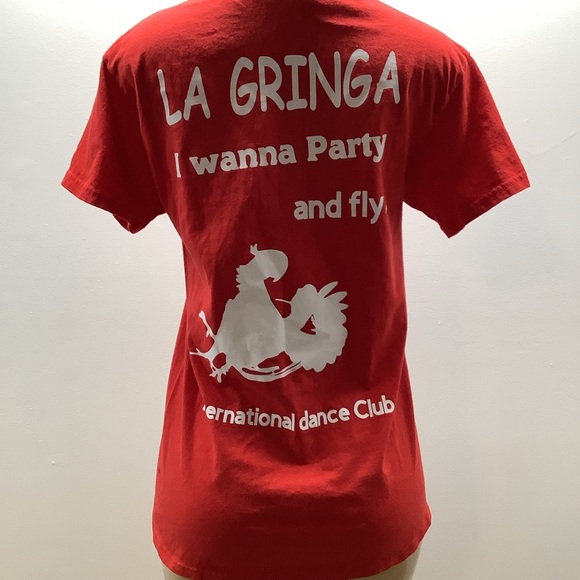 Gildan Size Medium International Dance Club T-Shirts - Black & Red. Preloved - Picture 10 of 11